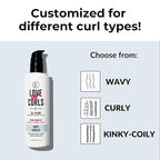 Love Ur Curls Fragrance Free All in One Curl Cream Styler for Wavy Textured Hair, Repair, Define, Hydrate & Style with Shea Butter, 250mL