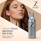 ZocuFoam Eyelid Cleanser - Foaming Eyelid Scrub - Natural pH Balanced Solution - 1.7 FL OZ (50mL)