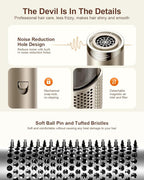 5-in-1 Professional Hair Dryer Brush, Powerful Multi-Styler with Auto-Wrap Curlers, Fast Drying Curling Straightening Volumizing Without Heat Damage, Storage Case Best Gift for Girl/Women