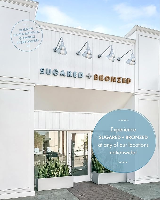 SUGARED + BRONZED Sunless Tanning Mousse, Self Tanner for Body, FlexExpress Formula, Self Tanning Foam for a Natural Glow, Lightweight, Quick Dry Self Tan, Suitable for All Skin Types, Vegan, 6 Fl Oz