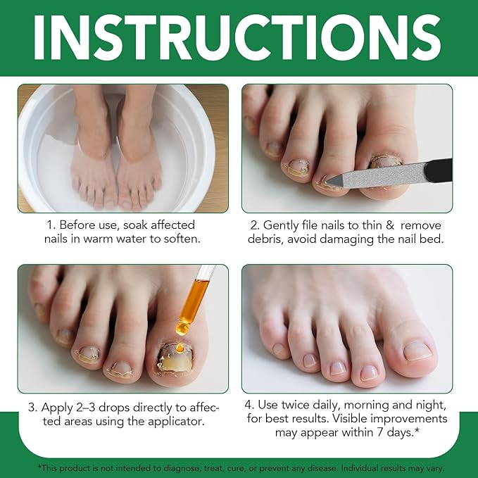 2Pack Toenail Treatment with 25% Undecylenic Acid, Nail Renewal, Promotes Nail Health,Enrich jojoba oil and vitamin E nourish the nail and & Skin,Safe & Gentle Repairing Damaged Nails