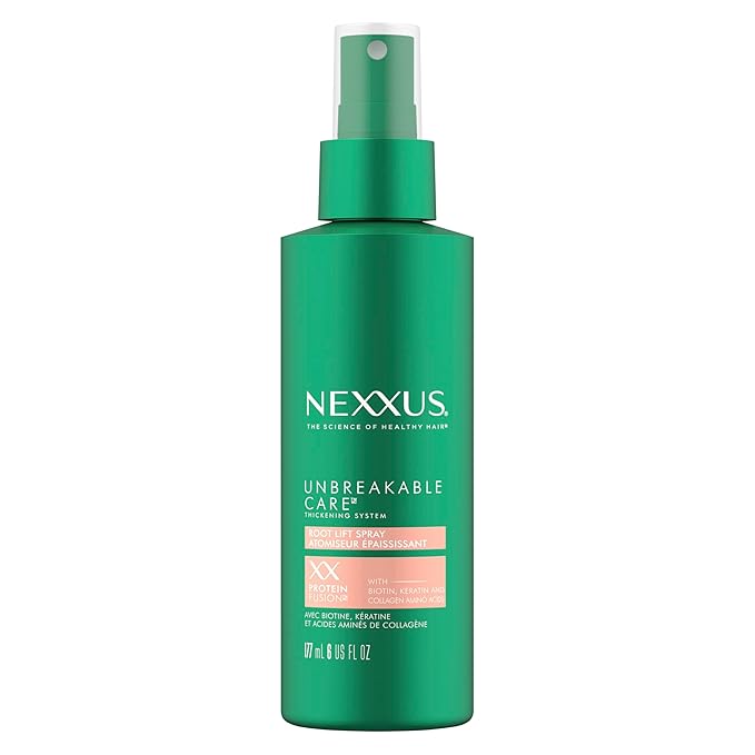 Nexxus Root Lift Thickening Spray Unbreakable Care with ProteinFusion Blend of Biotin, Keratin & Collagen Amino Acids, 6 oz