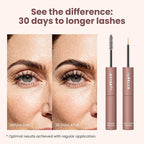 Trybello 2-in-1 Eyelash Growth Serum + Mascara Dual Wand | Natural Lash Growth Booster with Biotin, Peptides & Botanical Extracts | Volumizing, Thickening & Lengthening Formula for Fuller Eyelashes