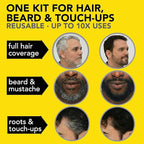 2X Reusable Hair & Beard Dye System for Men – Up to 10 Uses | 7-Minute Natural-Looking Gray Coverage | No-Drip Cream with SkinArmour® – Cleverman (Lightest Blond)