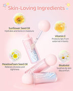 RUNBEN Baby Hydration Lip Oil, 48H Lasting Moisturizing, Clean & Non-toxic, Kids Chapped Lips Care, Fragrance Free（Clear)