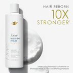 Dove Shampoo 4 count Intensive Repair for Damaged Hair with Bio-Protein Care Technology and Amino Serum 12 Fl Oz