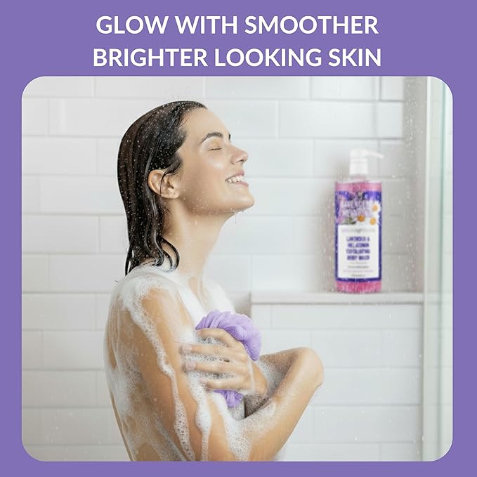 SpaScriptions Lavender & Melatonin Exfoliating Body Wash – 32 fl oz