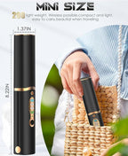 Portable Titanium Cordless Hair Straightener for Edges Bangs, Heat Up in Seconds & Lasts Up to 50 Minutes & USB C Rechargeable, Dual Voltage Mini Travel Flat Iron Hair Straightening-Not for Thick Hair