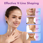 2 Pack Face Slimming Strap, Double Chin Reducer Band, Graphene V-Line Mask Chin Up Mask V Shaped Face Mask Chin strap for sleeping, V-Line Lifting Mask for Women, Medium, Black and Pink
