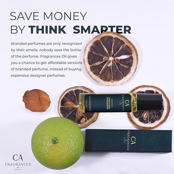 CA Fragrances Impression of Bacarat Rouge 540 Perfume Oil, Pure Body Fragrance Oil for Women and Men Alcohol Free, Long-Lasting Scent 10ml Roll-On Travel Size