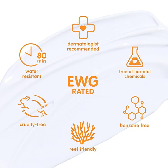 Thinksport SPF 50+ Mineral Sunscreen with Zinc Oxide, 6 Fl Oz – Safe, Natural Sunscreen Lotion for Sports & Active Use, Water Resistant Reef Safe, Broad Spectrum UVA/UVB Sun Screen for Sun Protection