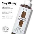 dpHUE Gloss+, Light Brown - 6.5 oz (8-12 Applications) - Semi-Permanent Hair Color & Conditioner - Lasts Up to Eight Washes - Paraben, SLS & SLES Sulfate Free - Vegan, Leaping Bunny Certified