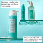 Naturium The Purifier Niacinamide Serum Body Wash, Cleansing & Hydrating Gel-Serum, Dermatologist Tested, Paraben & Cruelty Free, 16.9 oz