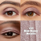 evpct Metallic Mauve Cream Eye Shadow Sticks Brightener Pencils for Women, Mauve Metallic Silky Eyeshadow Applicator Stick Pen Waterproof, Blendable Crease-Proof Stick Eyeshadow Shimmer Eye Makeup 53