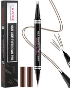 Eyebrow Pencil, 2-in-1 Waterproof Eyebrow Pen, with 2 Tip Microblading Eyebrow Pencil and Ultra-Precise Brow Pencil, with Eyebrow Brush, Eyebrow Pencils for Women, Natural Hair-Like Brows - Espresso