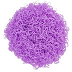 3200 Pcs Elastic Rubber Bands Small Hair Ties Hair Rubber Mini Hair Bands Hair Elastics Tiny Soft Holder Ponytails for Girls (Light Purple)