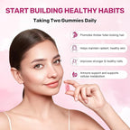 Hair Skin and Nails Gummies, Biotin(10,000mcg) Hair Skin and Nails Vitamins Supplement for Women, Men Supports Faster Hair Growth, Stronger Nails, Healthy Skin, 120 Count