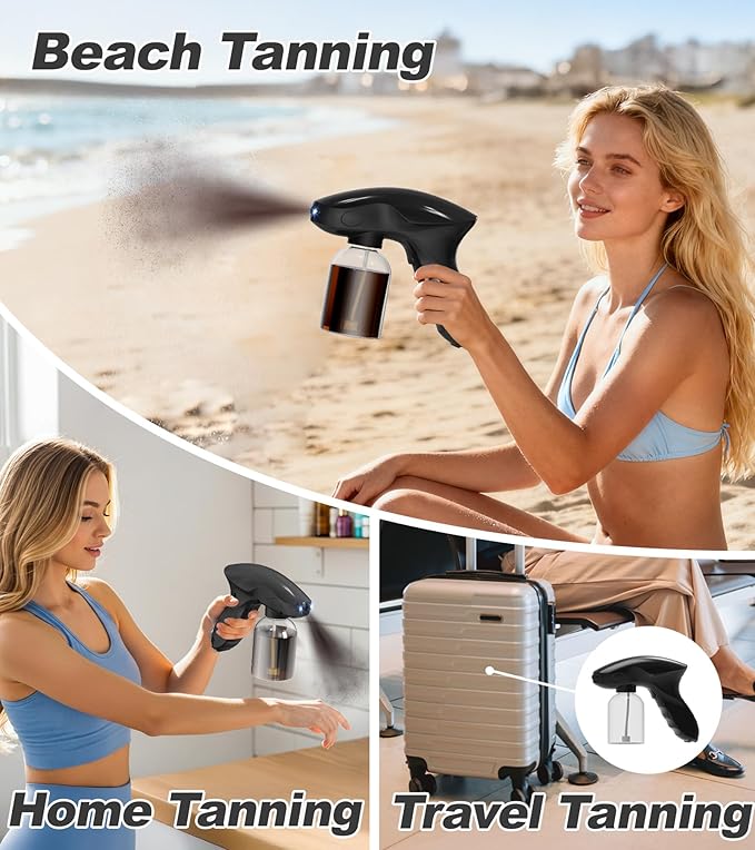 Spray Tan Machine, Spray Tan Gun, Even Spraying, Portable and Cordless Spray Tan Gun, Long Battery Time, One-touch Operation, At Home Spray Tan Machine/For Swimming Tanner Travel Beach Salon DIY Tan