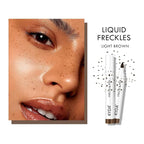 KYDA 2 Pcs Freckle Makeup Pen, Natural Lifelike Freckle Makeup Magic Color, Waterproof Longlasting Soft Dot Sopt Pen, for Natural Effortless Sunkissed-Dark Brown