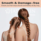 Sandy Blonde Hair Ties for Thick Hair, 2.4 Inch Large Seamless Cotton Ponytail Holders Soft Cloth Stretchy Strong Elastic Bands No Damage Crease 30 Pcs