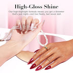 AZUREBEAUTY Shine Glitter Nail Polish Quick Dry Vegan Nail Polish Natural Shine Nail Lacquer Salon-Quality for Women Girl Gift Set 1Pcs 0.34 fl oz