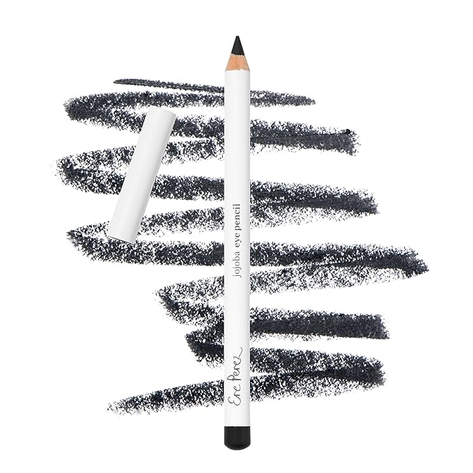 Ere Perez - Natural Jojoba Eye Pencil | Gentle, Soothing, Hydrating, Smooth, Blendable | Coconut Oil, Vitamin E |Vegan, Cruelty-Free, Clean Beauty (Black)