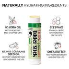 Dr. Hess Original Udder Stick SPF Lip Balm, Soothing Moisturizer Sun Screen Balm for Dry Lips with Jojoba, Beeswax & Shea Butter, Total Lip Care, Hydration & Repair, Mint Flavor, 4 Pack