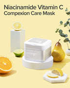 Mary&May Niacinamide Vitamin C Mask | 30 Sheets | Daily Korean Face Mask | Hydrates, Boosts Elasticity, Strengthens Skin Barrier & Reduces Dark Spots | Moisturizing & Firming Sheet Mask