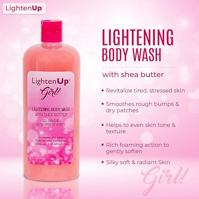Lighten-Up Exfoliating Body Wash - 33.8 Fl oz / 1000 ml (Girl)