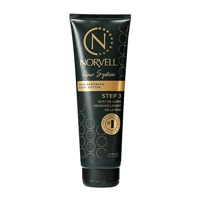Norvell Post Tanning Repairing Body Butter 8.5 fl oz – Hydrating Fake Tan Extender Lotion for Restoring Moisture, Enhancing Color & Reducing Uneven Fade After Sunless Tanning