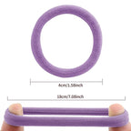 100 Pcs Thick Seamless Hair Ties, Ponytail Holders Hair Accessories No Damage for Thick Hair Christmas Gift(Candy Colors)