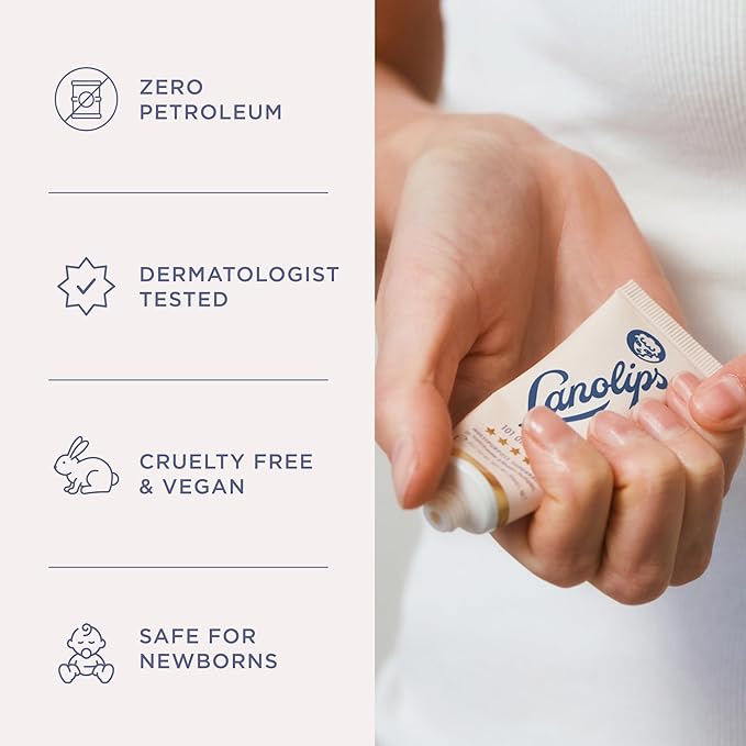 Lanolips 101 Ointment - Lanolin Lip Balm for Smooth, Hydrated & Healthy Lips - Multipurpose Lip Ointment with Lanolin Oil for Dry Lips, Cuticles & More - Original Superbalm (0.52 oz)