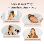 Kitsch Scrunchies for Women - No Crease Hair Ties for Girls | Scrunchies For All Hair Types and Textures, Perfect for Day or Night | Ideal Gifts for Women - Moss Green, 5 Pcs