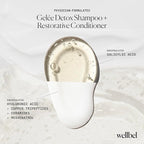 Detox + Restore Duo – Shampoo & Conditioner Set for Scalp Health & Hydration – Microbiome Reset & Frizz Control with Peptides & Hyaluronic Acid (2 x 8.45 oz)