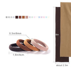 72PCS Brown Hair Ties No Damage & Ponytail Holders,Hair Elastics with Hair Bands for Women's Hair (1.6in Brown)