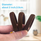 100PCS Brown Hair Ties for Women, Large Ponytail Holders for Thick Hair No Crease, Elastic Hair Bands No Damage, by BAOLI