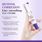 Eye Cream, Retinol Eye Cream for Dark Circles, Puffiness Anti Aging, With Hyaluronic Acid, Peptides, Caffeine Reduces Bags, Smooths Wrinkles & Fine Lines, Dark Circles Under Eye Treatment