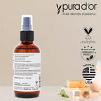 PURA D'OR 3.38 Oz Squalane Oil - Non-GMO 100% Pure & Natural - Moisturizer For Face, Hair And Body - Vegan, Cruelty-Free with Anti-Aging Benefits - Men & Women - Travel Size