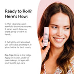 grace & stella Under Eye Brightener with Rose Quartz Rollerball - Hyaluronic Acid & Caffeine Eye Serum for Dark Circles & Puffiness - Travel Size Toiletries, Womens Christmas Gifts (15ml / 0.51floz)