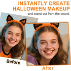 8Pcs Halloween Face Makeup Patches, Glitter Freckles Face Tattoo for Teenagers & Young Women, Sparkle Freckles Makeup Patches, Waterproof Face Glitter Freckles (8PcsC Holographic Multicolor)