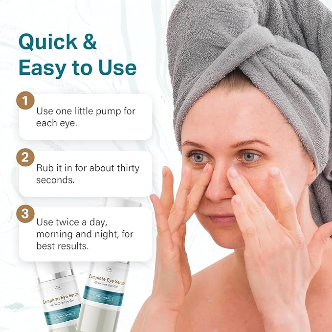 Sun Coast Sciences - Complete Eye Serum by Dr. Mark Rosenberg for Wrinkle Reduction, Dark Spot Fading, and Under-Eye Bags Treatment (Pack of 1)