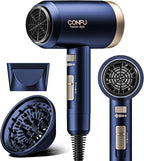 Hair Dryers for Women, CONFU Hair Dryer with Diffuser, Blow Dryers for Men, Hairdryer with Diffuser Attachment, Portable Lightweight Fast Drying Negative Ion Hairdryer for Home