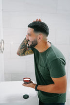 Brew Grooming Hair Styling Clay for Men - Matte Strong Hold Molding Pomade for Beard and Hair - Natural Ingredients Barley, Hops, Yeast - Paraben Free - Water Based for Smooth Finish 4 oz