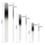 Mont Bleu Gift Set for Men of 3 Glass Nail Files in Pouch - Genuine Czech Tempered Glass - Handmade Gifts for Men - Premium Nail File Manicure & Pedicure Tools