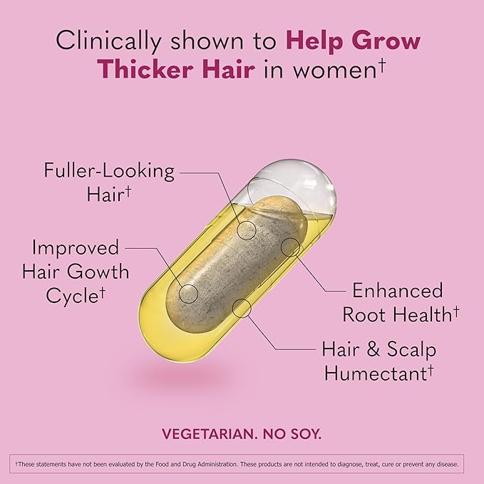 Garden of Life Hair Growth DuoCaps for Women and Men, 30ct