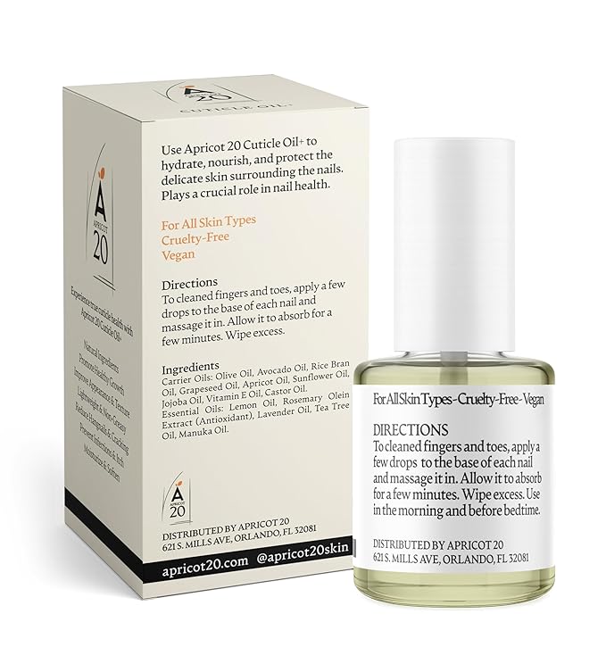 Cuticle Oil Plus, Natural Nail Care Treatment with Essential Oils, Vegan, Cruelty-Free, 0.33 fl oz