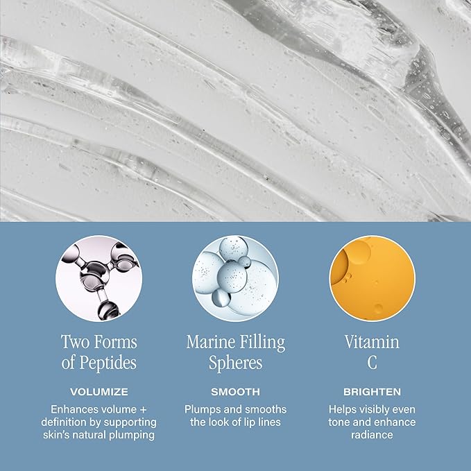 SKINN Lip Amplifying Serum, Lip6X Refill with Peptides - Deep Moisturizing Serum Plumps, Hydrates, Smooths & Boosts Collagen Production - Lip Care Products for Women