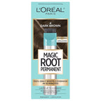 L'Oreal Paris Magic Root Rescue 10 Minute Root Hair Coloring Kit, Permanent Color with Quick Precision Applicator, 100 percent Gray Coverage, 4 Dark Brown, 1 kit (Packaging May Vary)