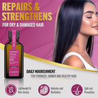 Jenoris Pistachio Oil Hair Serum for Frizzy and Damaged Hair, Lightweight Hair Oil for Dry Hair with Omega 3-6-9 Complex, Anti-Frizz Hair Serum for Shine, Hydration & Split-End Treatment, 1.69 fl.oz