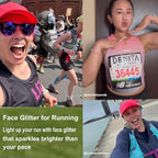 MEICOLY Clear White Body Glitter,Singer Concerts Music Festival Rave Accessories,Mermaid Face Glitter Gel,Sequins Glitter Face Paint,Chunky Hair Sparkling Halloween Glitter Gel for Women,50ml